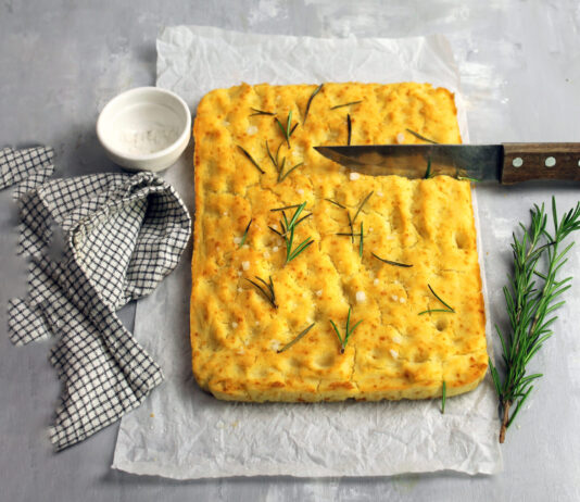 Focaccia veloce senza glutine e senza caseina