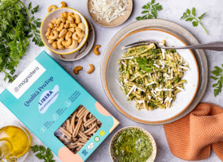 Pasta al pesto di foglie di carote