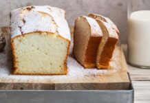 Plumcake bianco di riso, albumi e latte