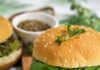 Burger verdi di lupini e spinaci al timo