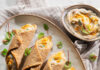 Cannoli di pane con paté e bottarga vegan