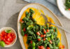Cavatelli verdi di legumi e spinaci in salsa di carote