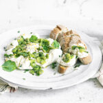 Labneh di capra con fave, origano e limone