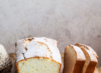 Plumcake bianco di riso, albumi e latte