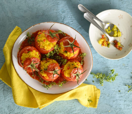 Pomodori di paella ai tre peperoni