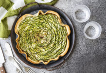 Quiche di zucchine con tapenade rossa
