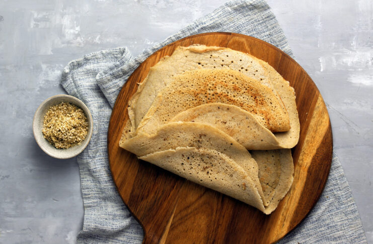 Crêpes di quinoa bianca