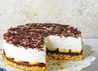 Banoffie pie allo yogurt greco