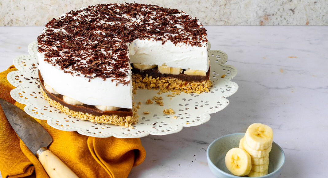 Banoffie pie allo yogurt greco
