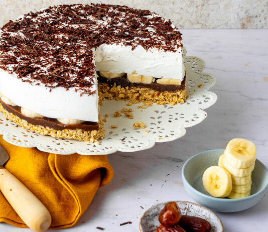 Banoffie pie allo yogurt greco