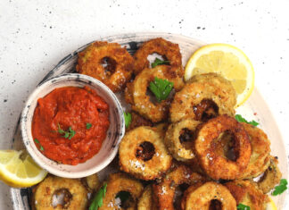 Calamarata fritta di melanzane