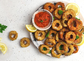 Calamarata fritta di melanzane