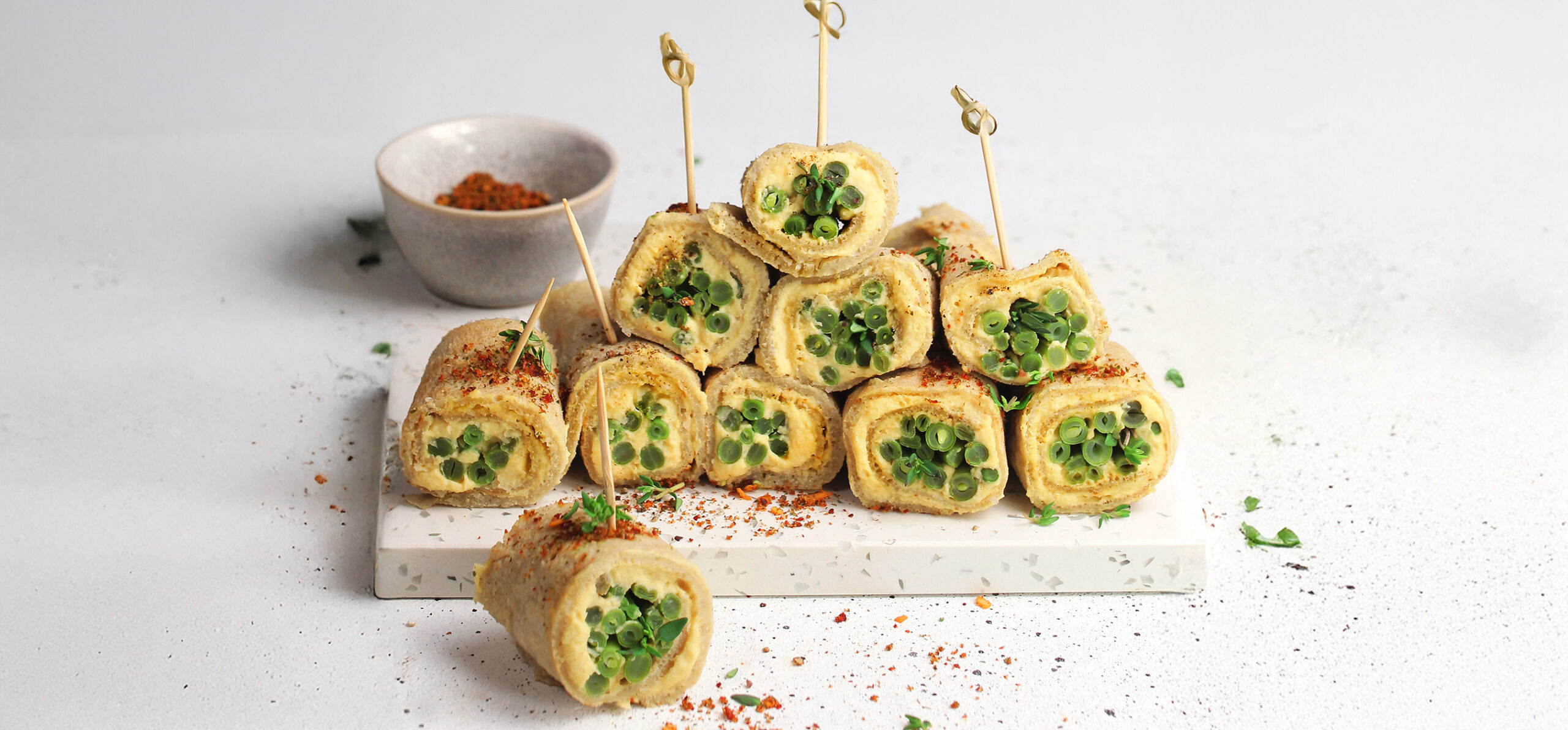 Crêpes di quinoa farcite