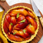 Crostata vegana di pesche nettarine con frolla all’olio