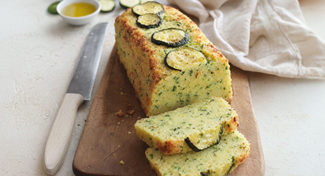 Panfocaccia di cuscus e zucchine