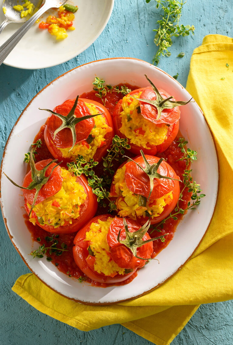 Pomodori di paella ai tre peperoni