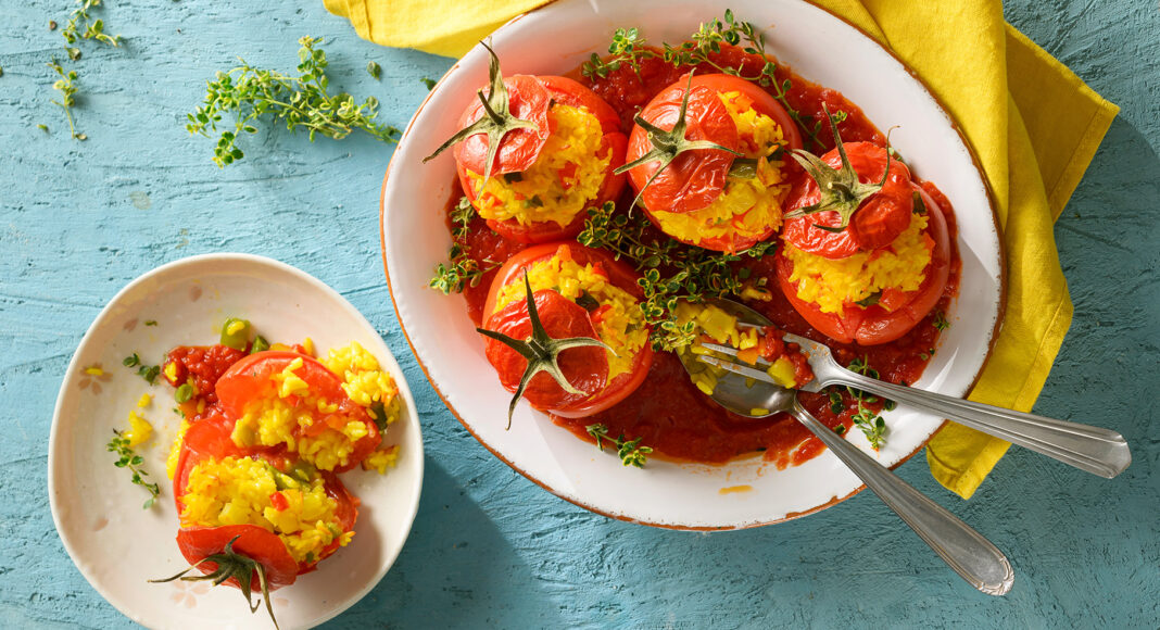 Pomodori di paella ai tre peperoni