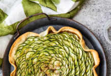 Quiche di zucchine con tapenade rossa