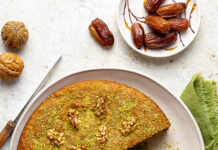 Torta libanese di datteri e noci
