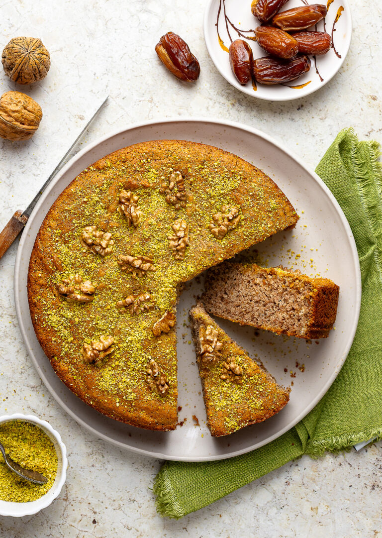 torta-datteri-noci Torta libanese di datteri e noci