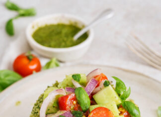 Tortini di panzanella al cuscus