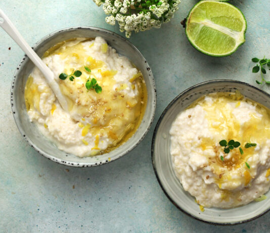 Budino dolce di cuscus (caakiri)