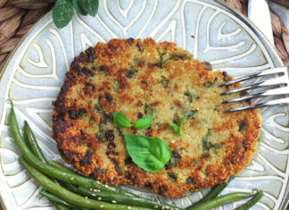 Cotolette di cuscus e fagiolini