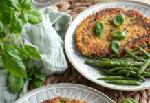 Cotolette di cuscus e fagiolini