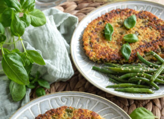 Cotolette di cuscus e fagiolini