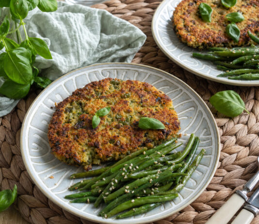 Cotolette di cuscus e fagiolini