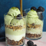 Gelato di pistacchio e yogurt greco al miele (senza gelatiera)