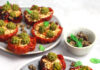 Pomodori arrosto con paté di mandorle e capperi