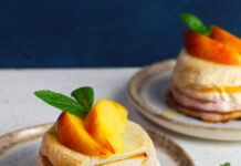 Tortini soffici di ricotta e pesche