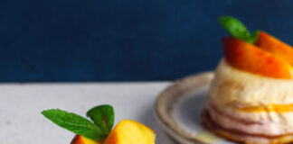Tortini soffici di ricotta e pesche
