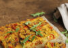 Focaccia di ceci e verdure