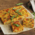 Focaccia di ceci e verdure