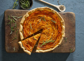 Crostata salata di zucca e ricotta