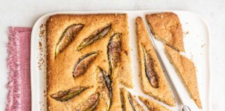 Torta rustica di avena, anacardi e fichi