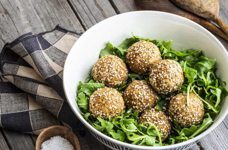 Polpette al forno di ceci, avena e paprica