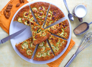 Scarpaccia dolce zucchine e mandorle