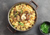 Fregola sarda con lenticchie e funghi