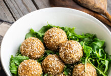 Polpette al forno di ceci, avena e paprica