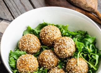 Polpette al forno di ceci, avena e paprica