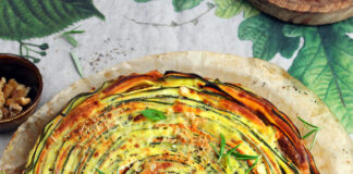 No crust quiche di zucca e zucchine