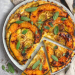 Tarte tatin di patate, zucca e porri