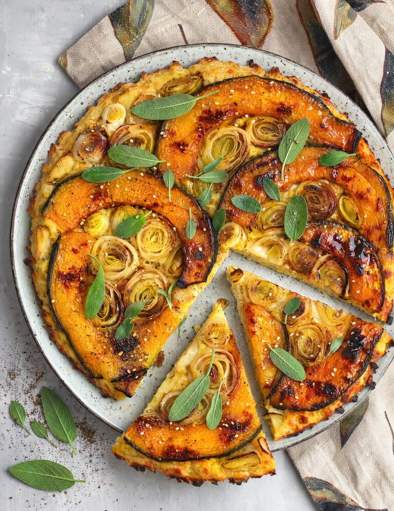 tarte-tatin-zucca-porri Tarte tatin di patate, zucca e porri