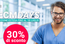 Corsi Ecm, con gli #ECMDAYS di Accademia Tecniche Nuove sconto del 30% fino al 18 luglio Corsi Ecm, con #ECMDAYS di Accademia Tecniche Nuove sconto del 30% fino al 18 luglio