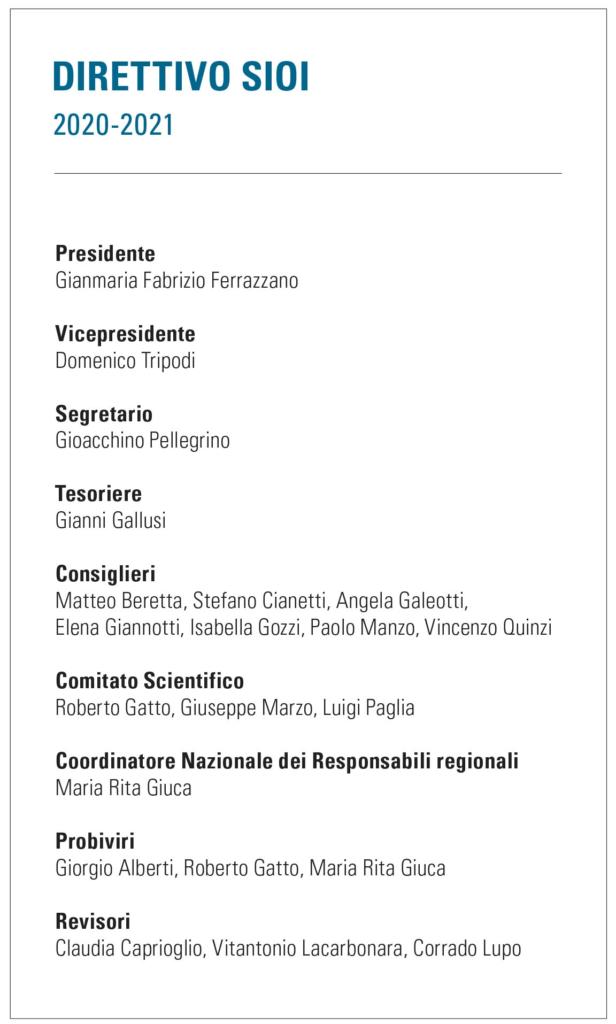 direttivo SIOI