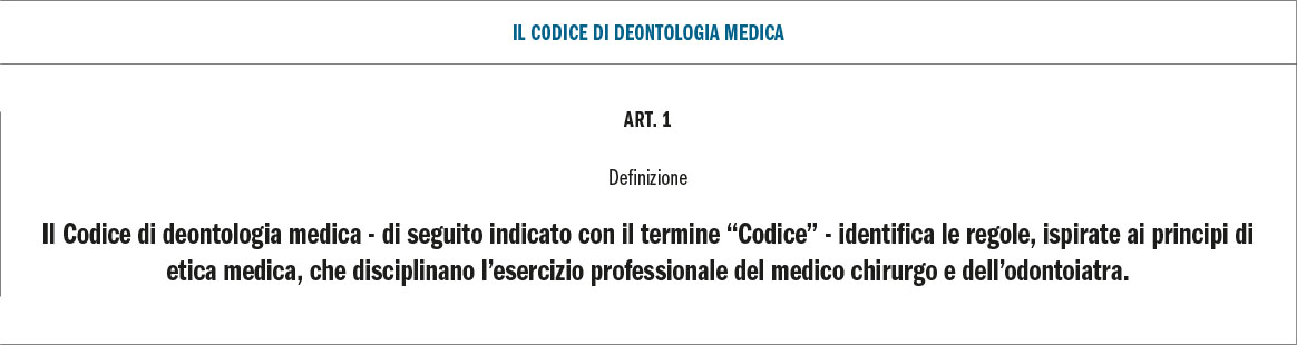 Fig. 2 Il Codice di Deontologia Medica.