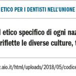 Fig. 3 Il Codice Etico per i dentisti nell’Unione Europea (4).